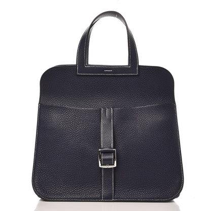 Hermes Taurillon Clemence Halzan 31 GM Bleu Nuit Indigo 3 of 10