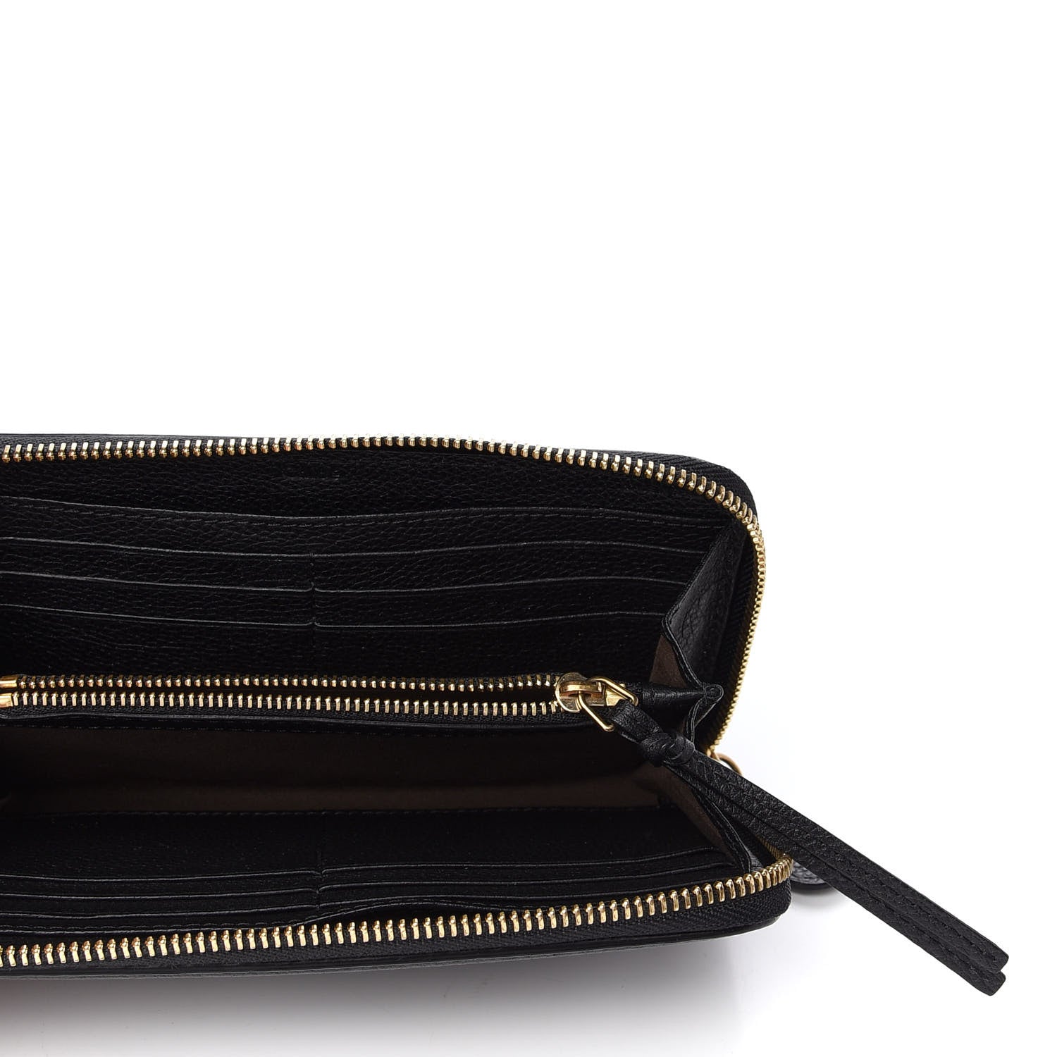 Chloe Grained Calfskin Paraty Long Zip Around Wallet Black 5 of 9