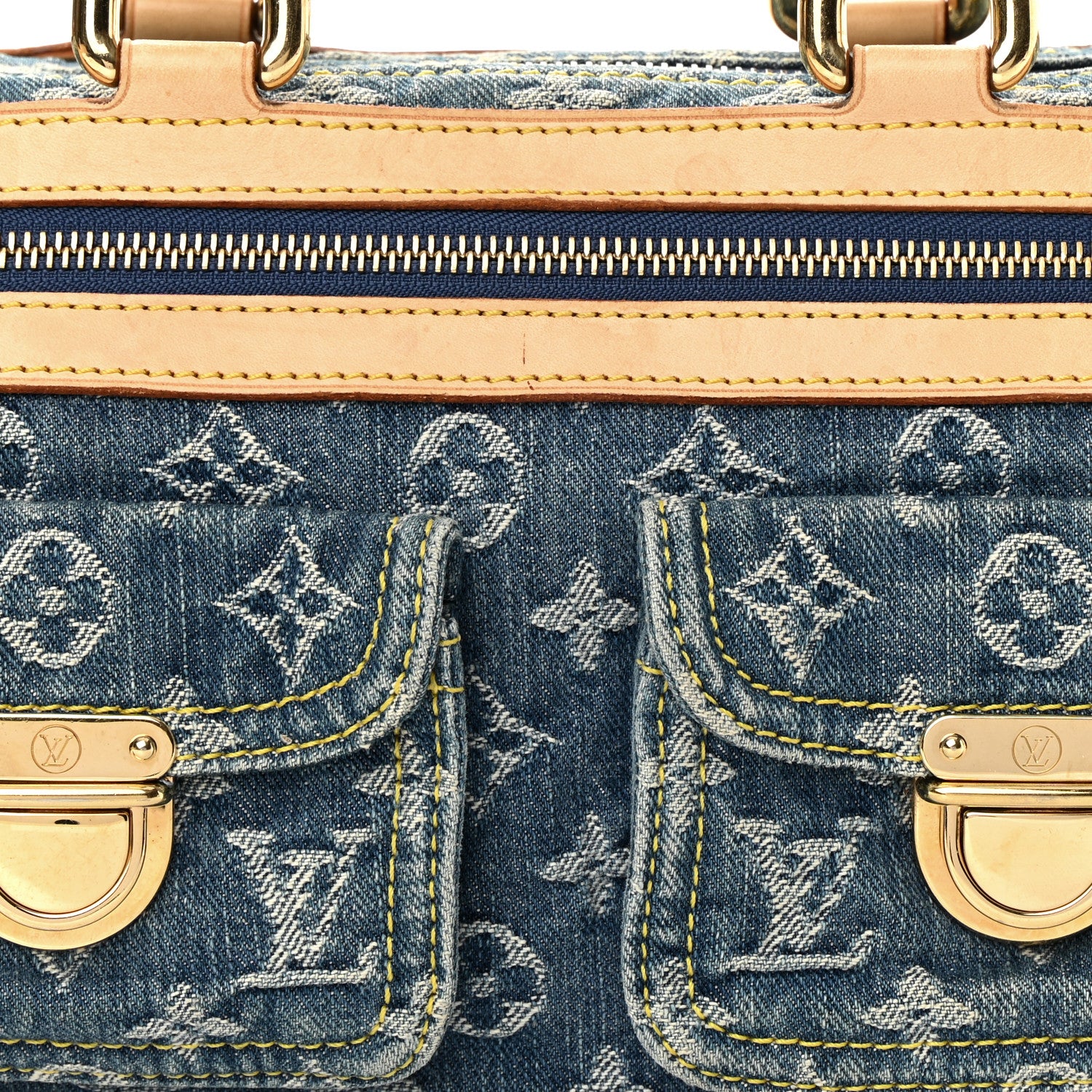 Louis Vuitton Monogram Denim Neo Speedy Blue 8 of 19