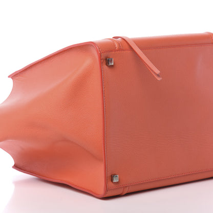 Celine Grained Calfskin Medium Phantom Luggage Coral 9 of 10