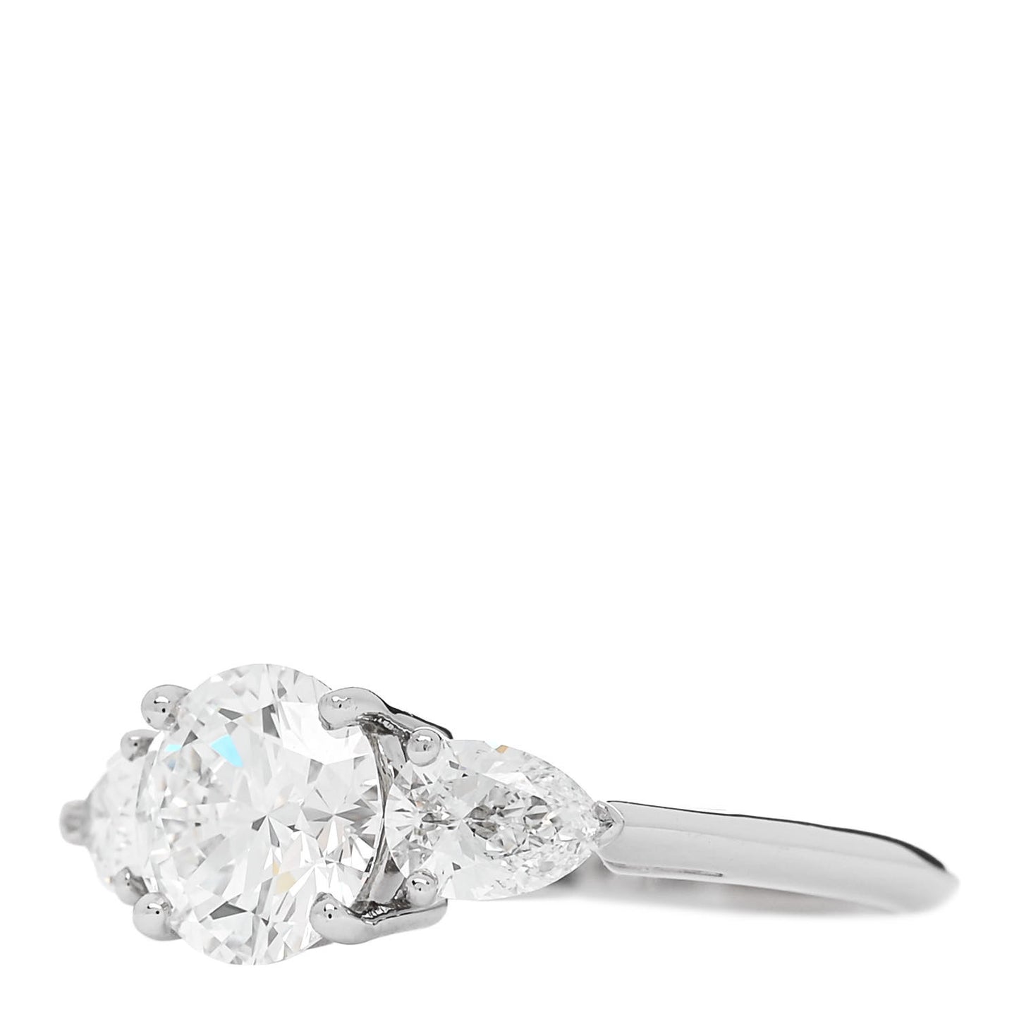 Platinum Diamond 1.91ctw Three Stone Engagement Ring 52 6