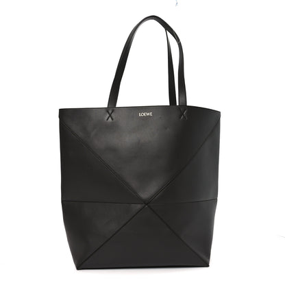 Loewe Shiny Calfskin Large Puzzle Fold Tote Dark Grey 1 of 9