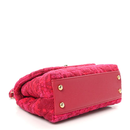 Chanel Tweed Mini Coco Handle Flap Fuchsia 4 of 10