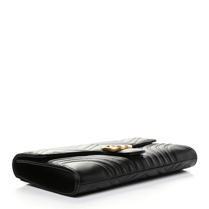 Gucci Calfskin Matelasse GG Marmont Clutch Black 4 of 7