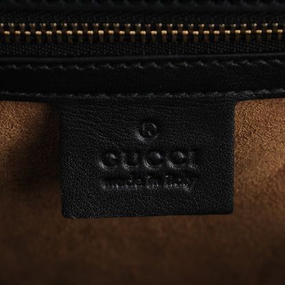 Gucci Moon Calfskin Medium Padlock Shoulder Bag Black 6 of 7