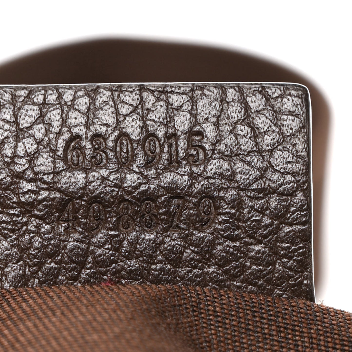 Monogram Dollar Calfskin Waist Pouch Beige Ebony Testa di Moro Marrone Scuro