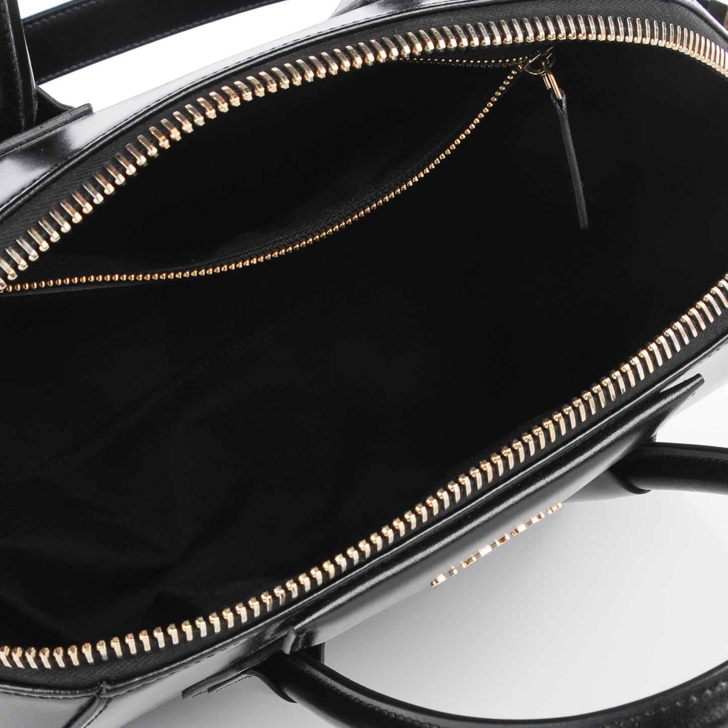 Shiny Lord Calfskin Medium Antigona Black