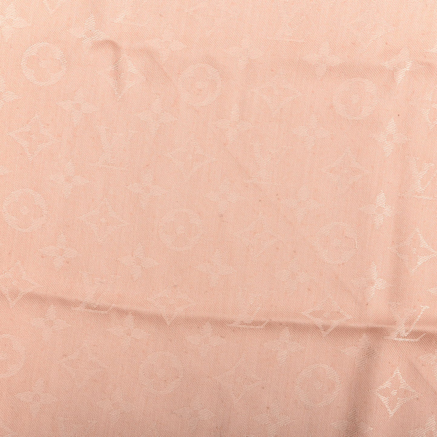 Silk Wool Monogram Shawl Rose