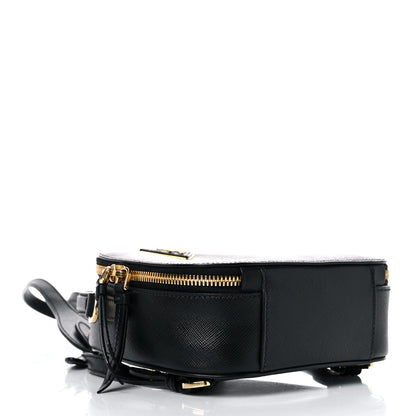 Prada Saffiano Lux Mini Odette Backpack Black 4 of 12