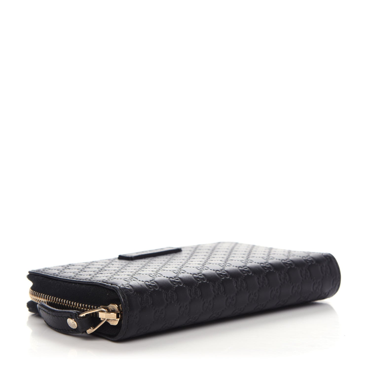 Gucci Soft Microguccissima Zip Around Organizer Wallet Black 4 of 9