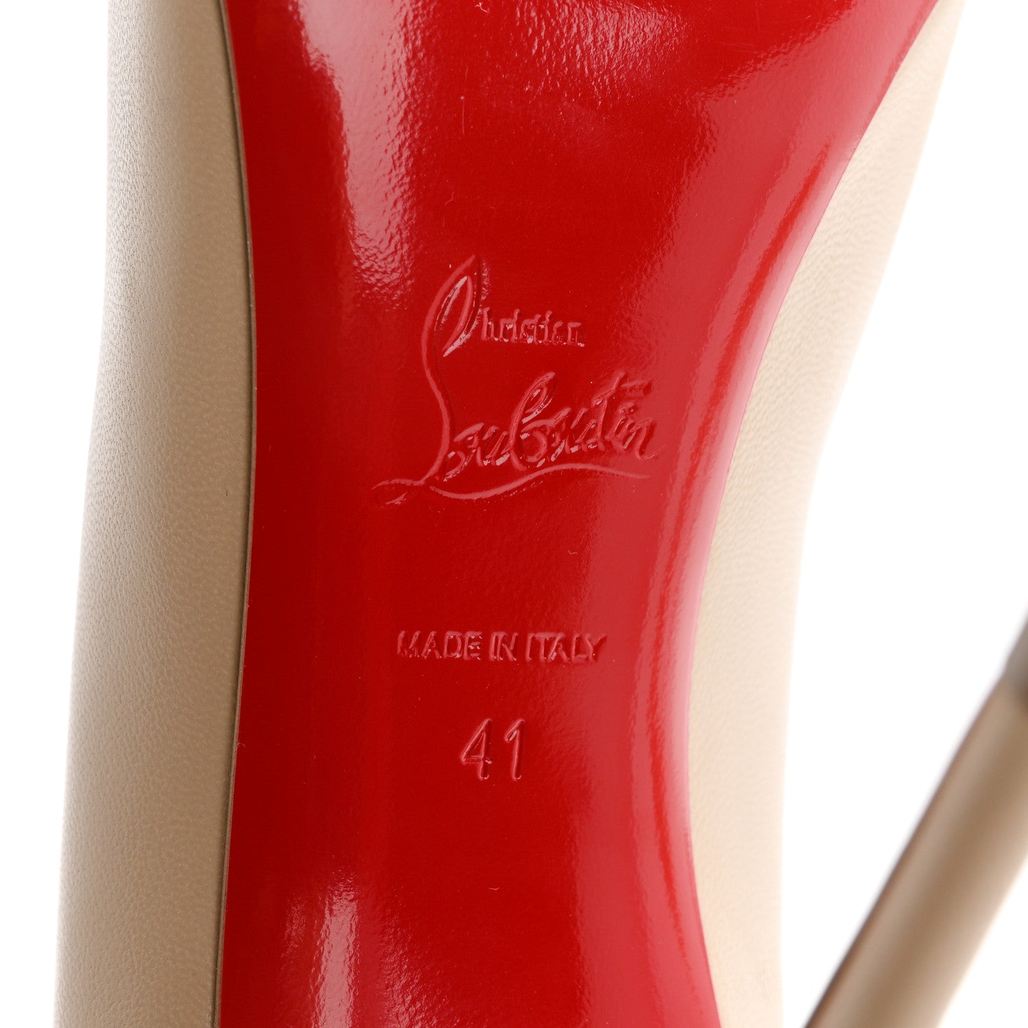 Christian Louboutin Nappa Kate 100 Pumps 41 Nude 7 of 10
