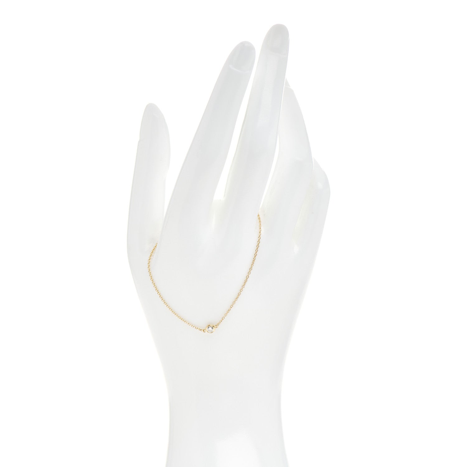 Tiffany 18K Yellow Gold Diamond .08ct Elsa Peretti Diamonds by the Yard Bracelet 2 of 4