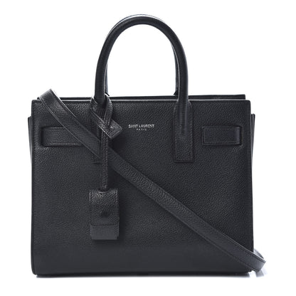 Saint Laurent Grained Calfskin Nano Sac De Jour Black 1 of 13