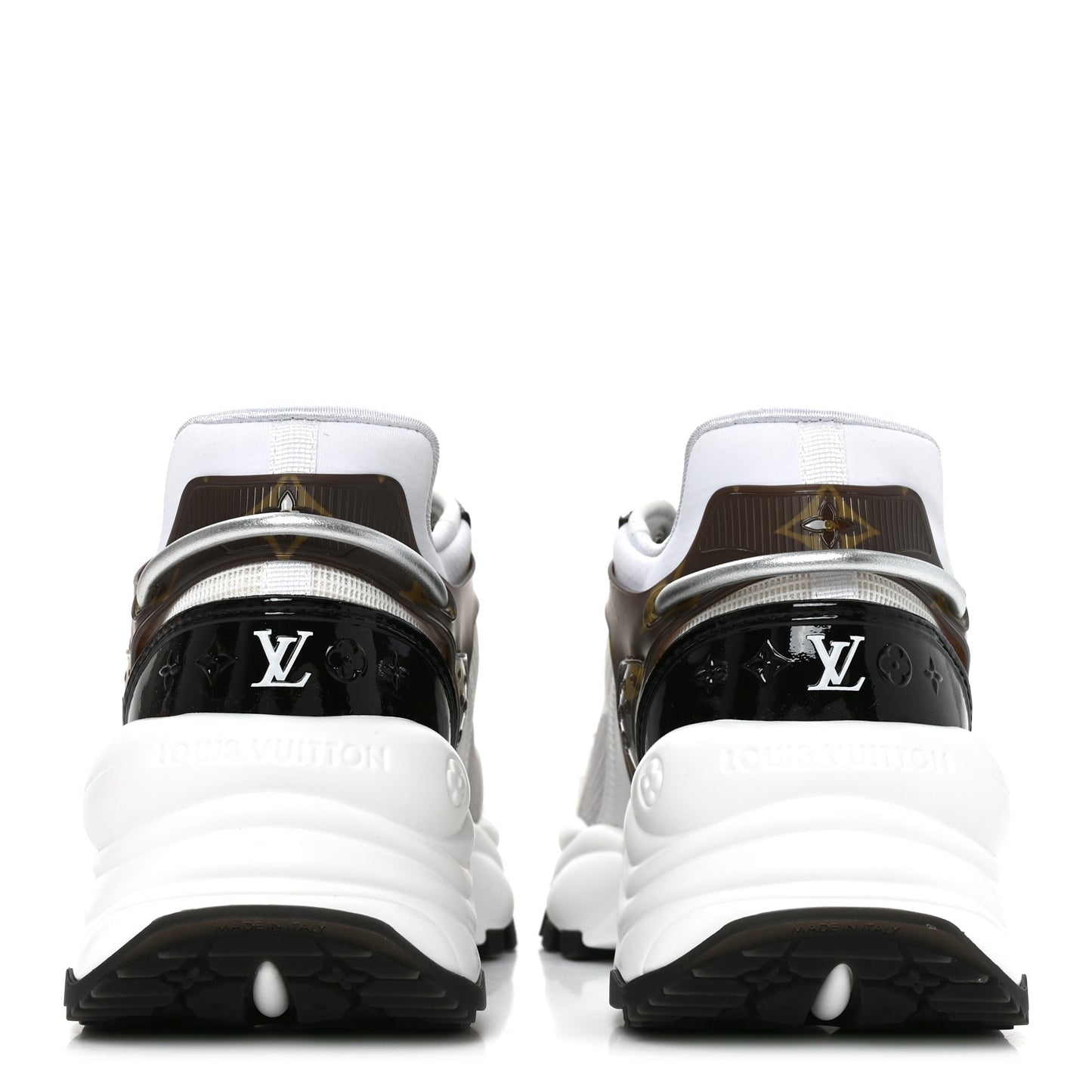Monogram Calfskin Run 55 Sneakers 35.5 White