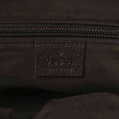 Gucci GG Monogram Small Web Handle Bucket Tote Dark Brown 6 of 9