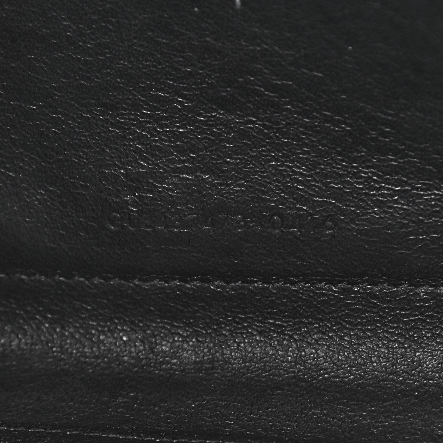 Saint Laurent Sheepskin Tri-Quilt Monogram Envelope Chain Wallet Black 8 of 11