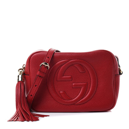 Gucci Pebbled Calfskin Small Soho Disco Bag Tabasco Red 1 of 4