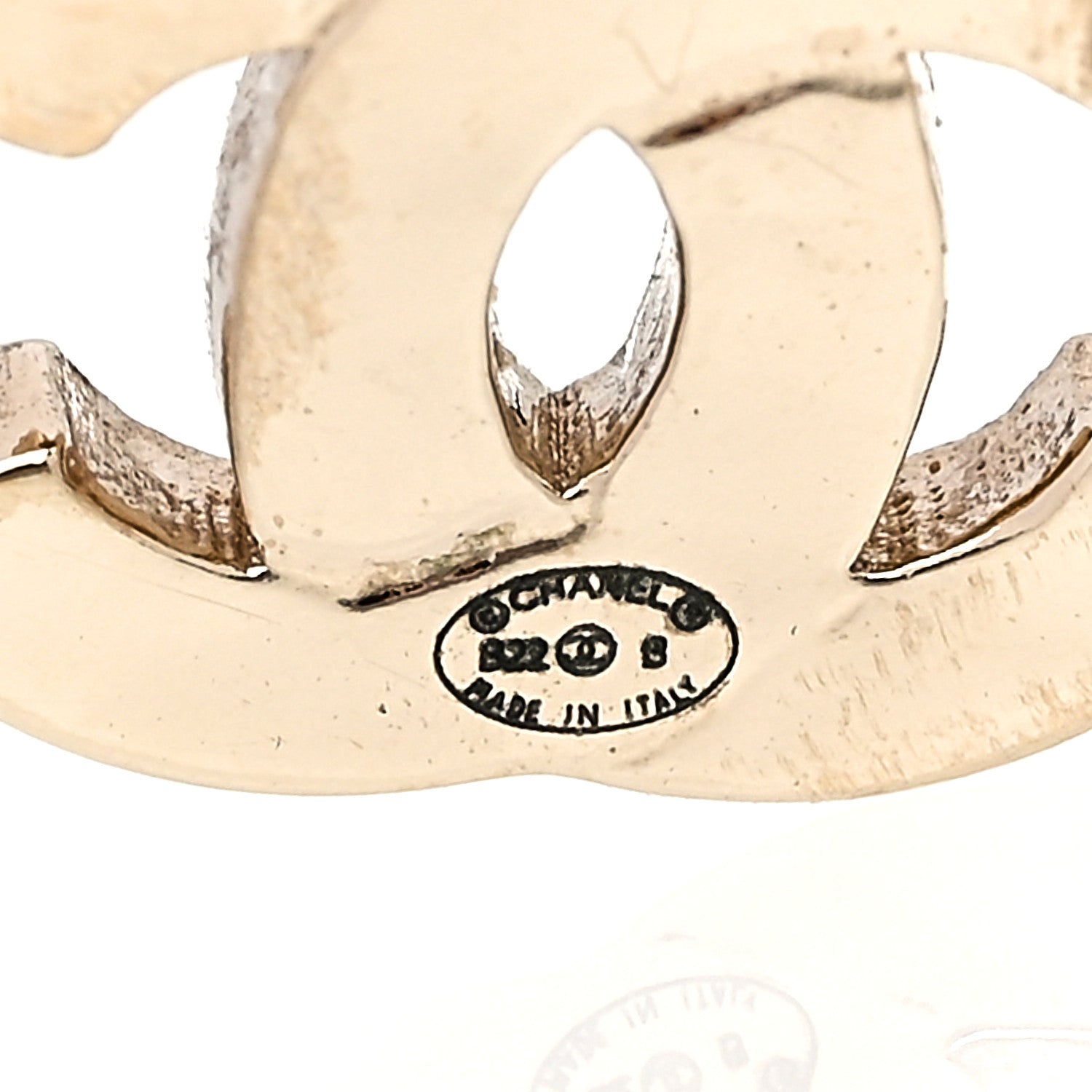 Chanel Metal Strass I Love Coco Heart Earrings Gold Pink 3 of 5