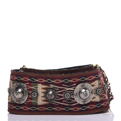 Christian Dior Canvas Studded Bohemian-Inspired Shoulder Strap Black 2 of 8