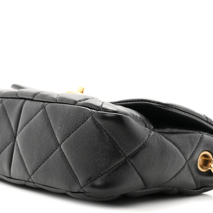 Chanel Lambskin Plexiglass Quilted Coco Love Flap Black 10 of 12