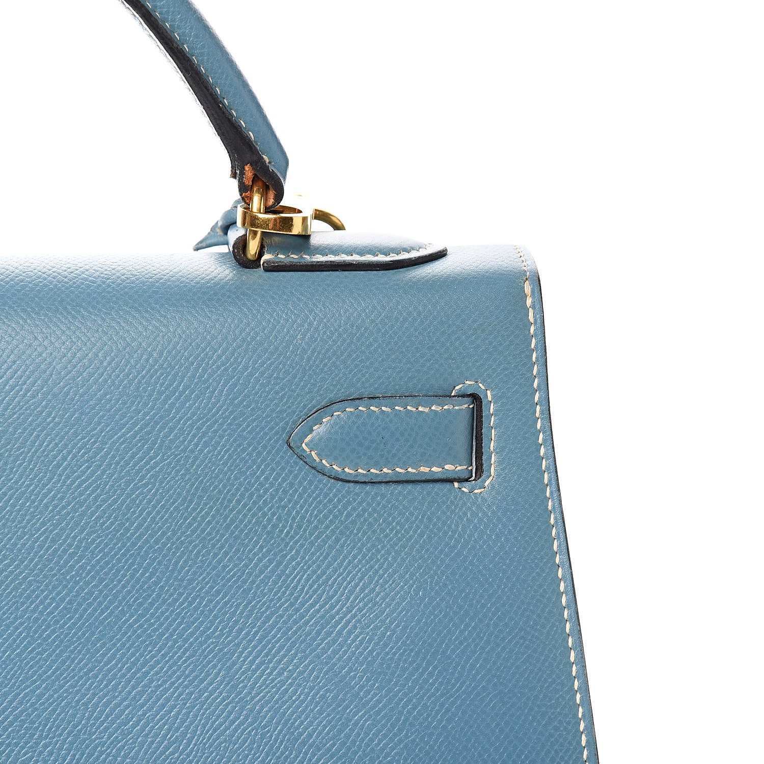 Hermes Epsom Kelly Sellier 32 Blue Jean 32 of 36