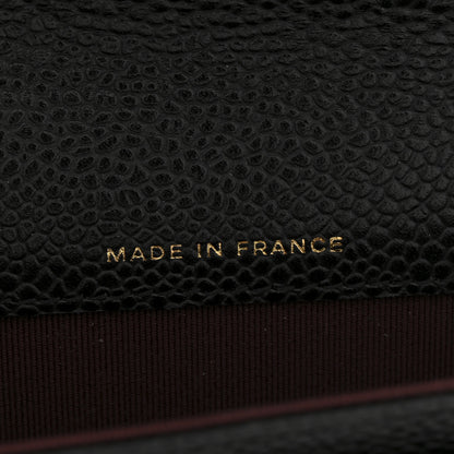 Chanel Caviar Quilted Flap Card Holder Wallet Black 7 of 9