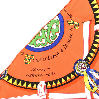 Hermes Silk Couvertures Et Tenues Giant Pointe Triangle Scarf 2 of 4