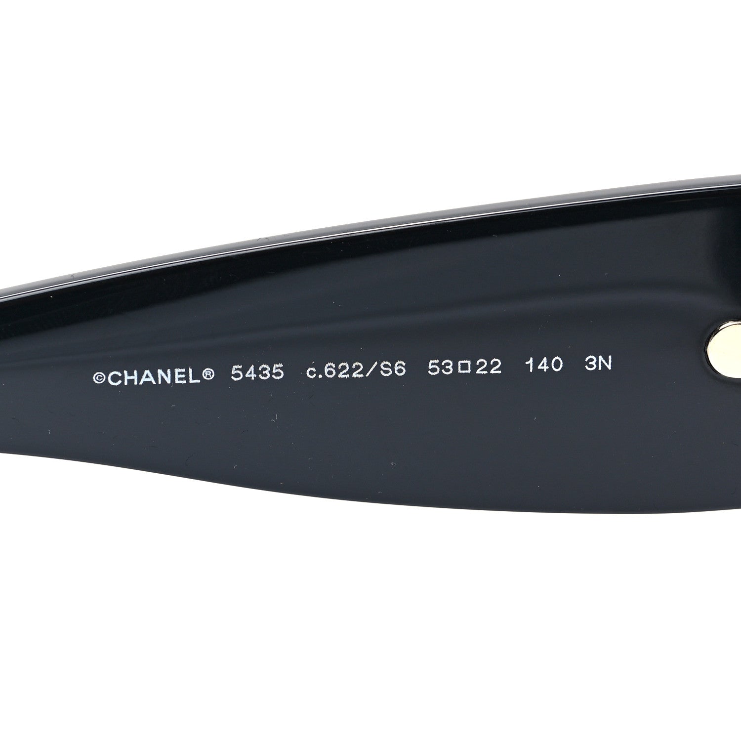 Chanel Acetate Rectangle Sunglasses 5435 Black 6 of 6