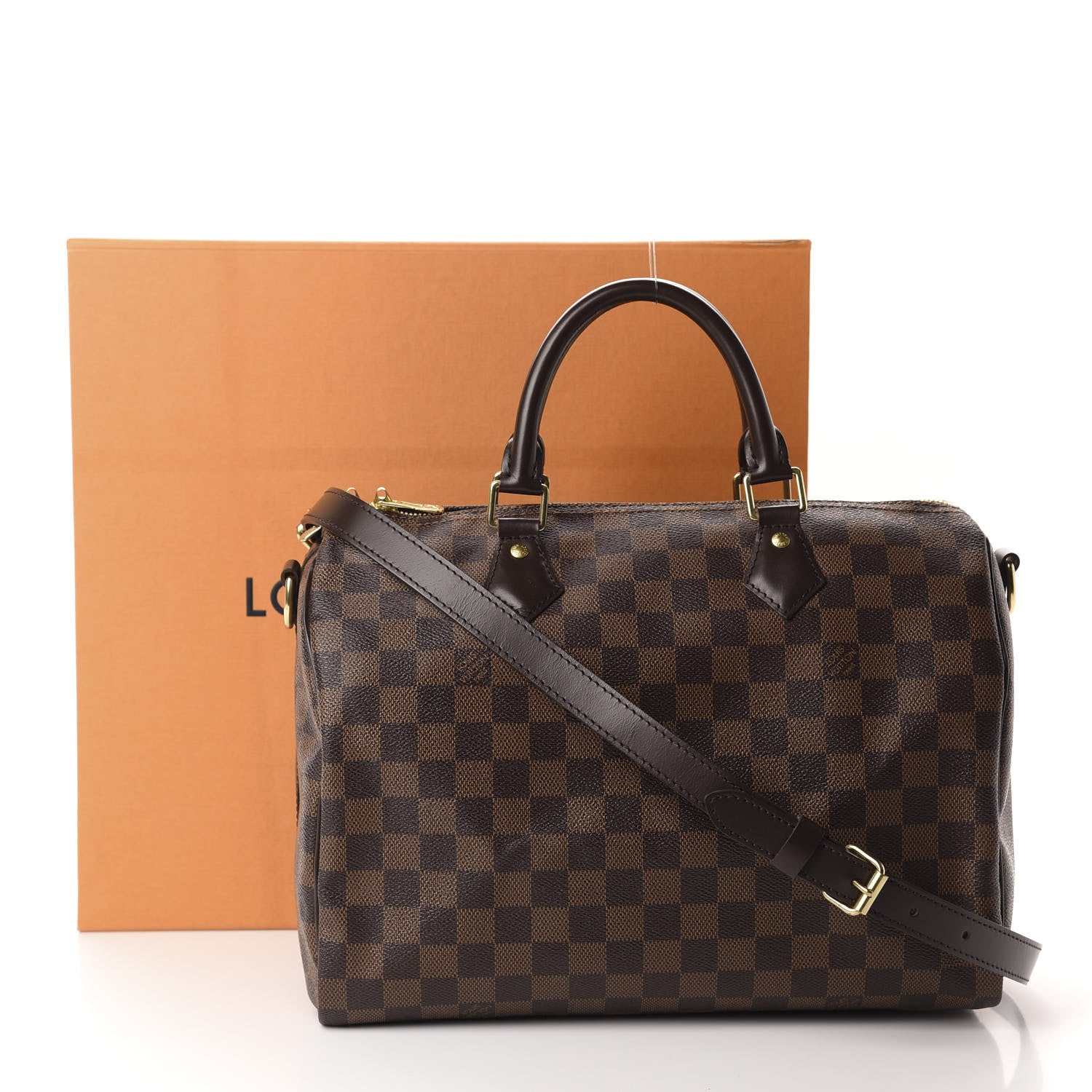 Louis Vuitton Damier Ebene Speedy Bandouliere 30 11 of 11