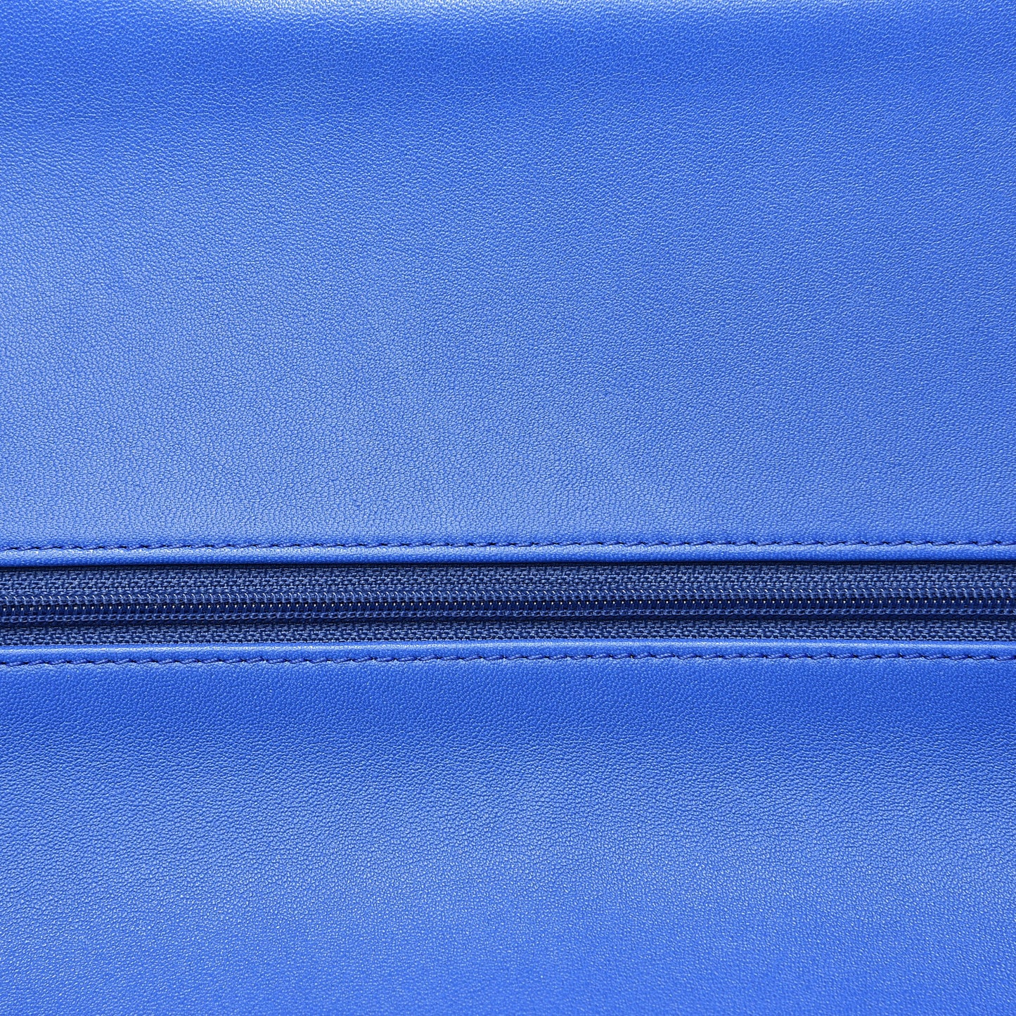 Lambskin Quilted Jumbo Double Flap Blue