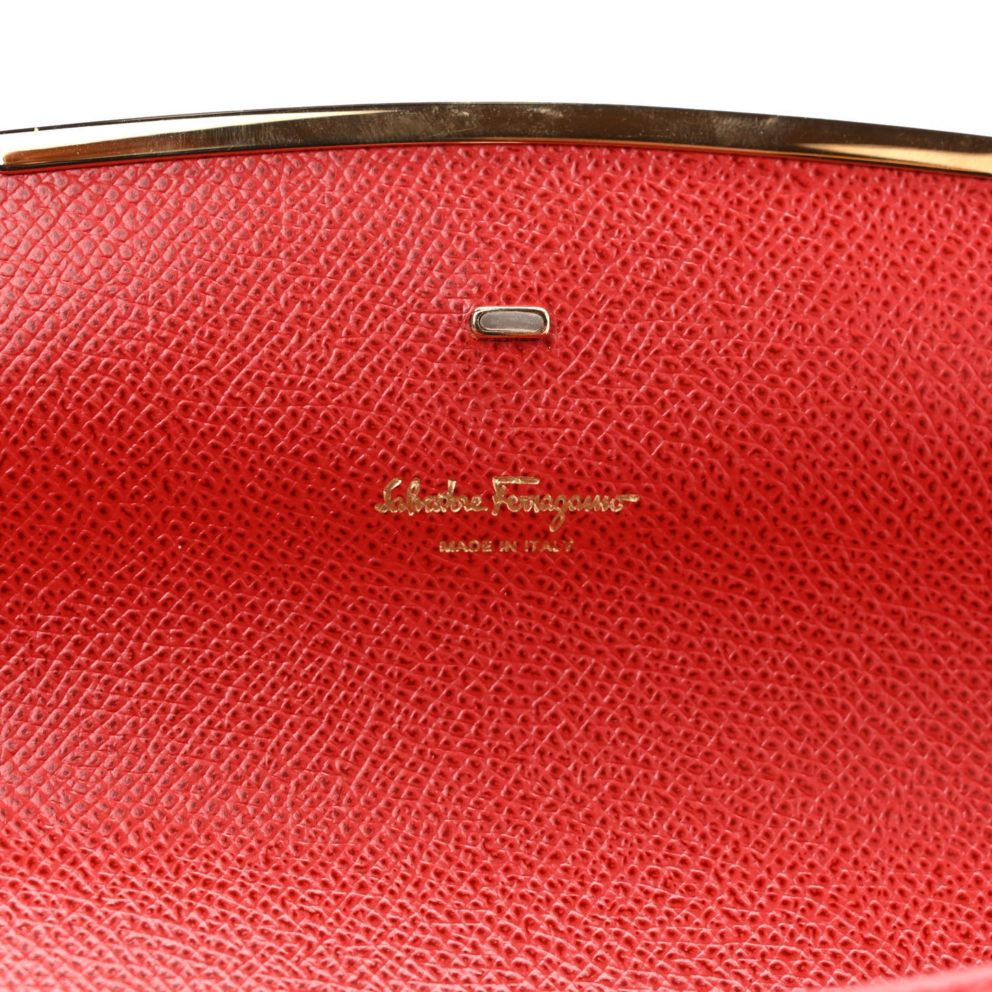 Hammered Calfskin Mini Gancini Icona Bag Lipstick