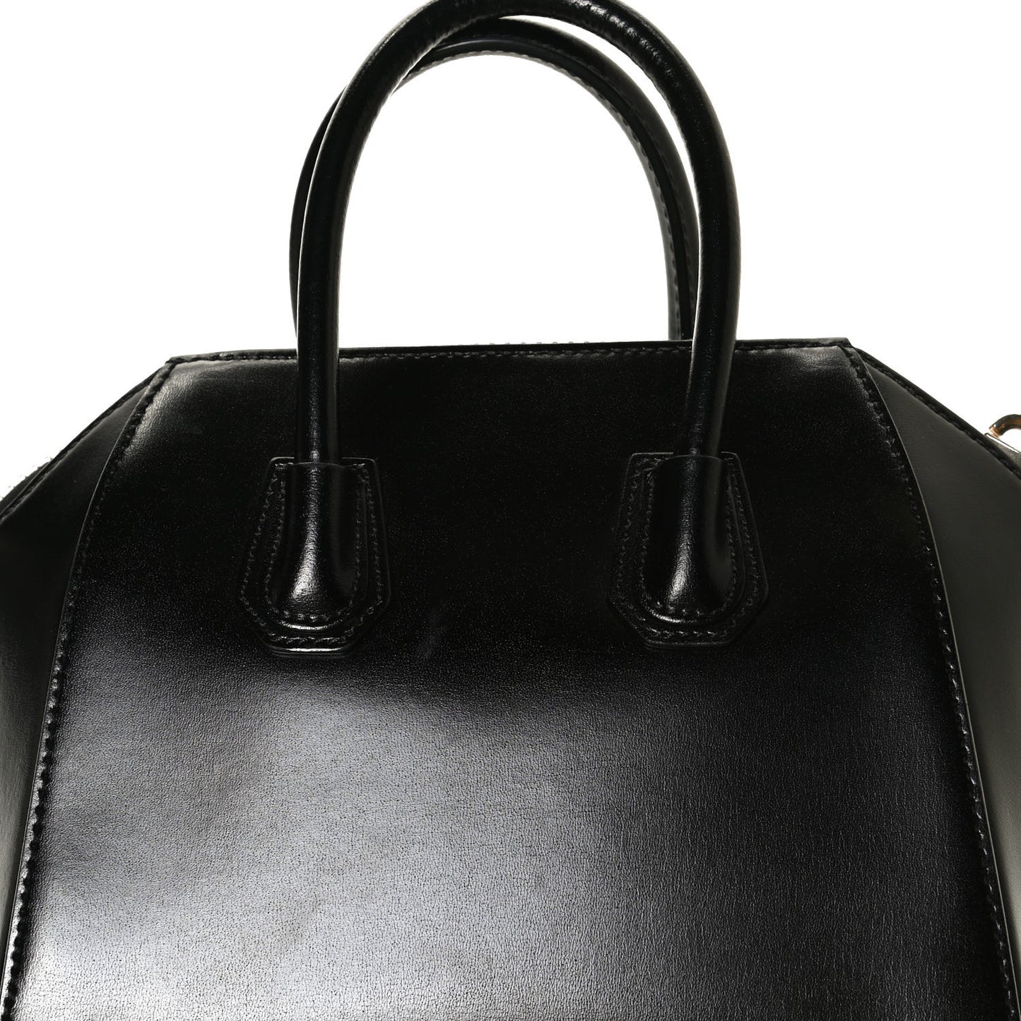 Shiny Lord Calfskin Mini Antigona Black