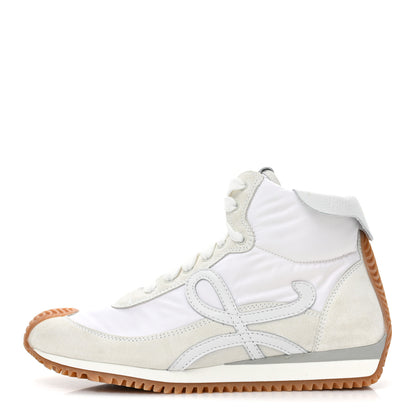 Loewe Nylon Suede Flow Runner High Top Sneakers 37 White 1 of 14