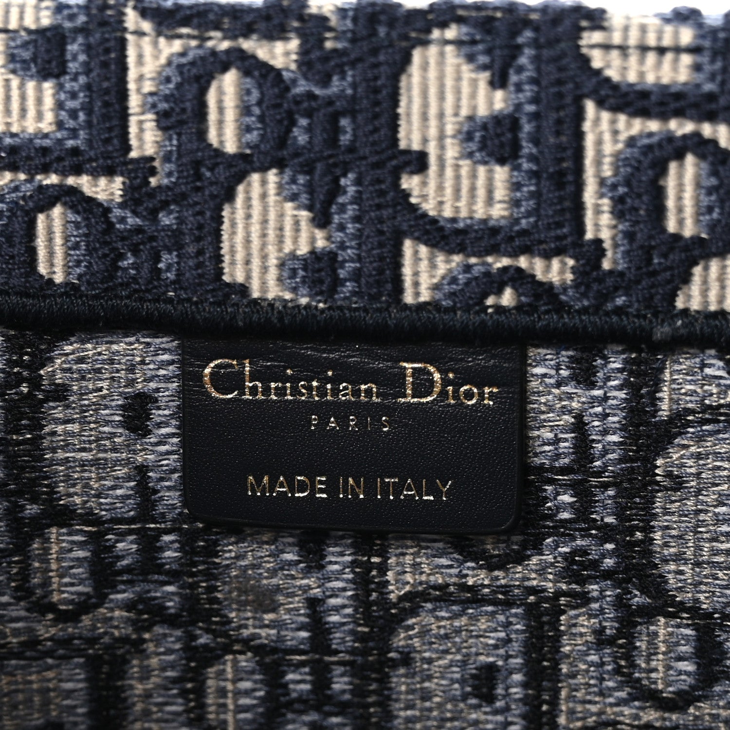 Christian Dior CHRISTIAN DIOR Oblique Large Book Tote Blue Multicolor 6 of 11
