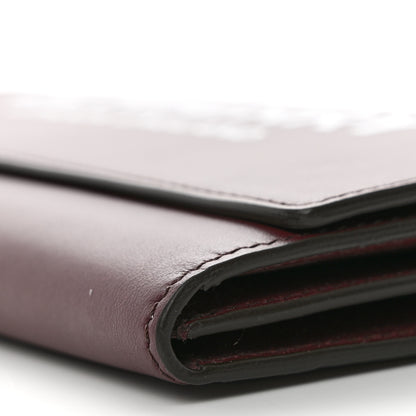 Burberry Calfskin Logo Hazelmere Wallet With Detachable Strap Deep Maroon 10 of 10
