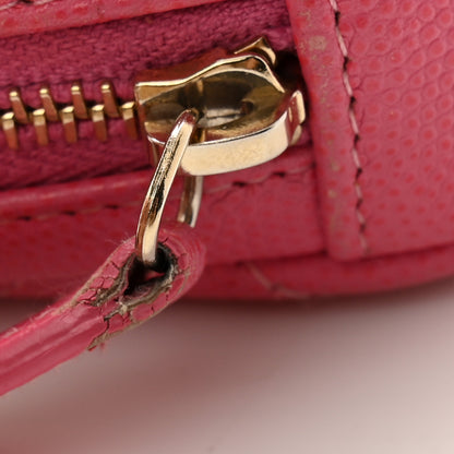 Chanel Caviar Quilted Small Curvy Pouch Cosmetic Case Pink 8 of 9