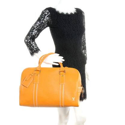 Louis Vuitton Tobago Leather Carryall Yellow 2 of 7