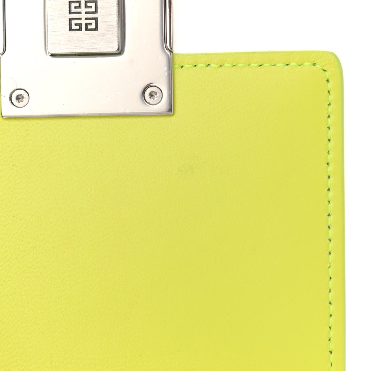 Box Calfskin Mini 4G Vertical Bag Fluo Yellow