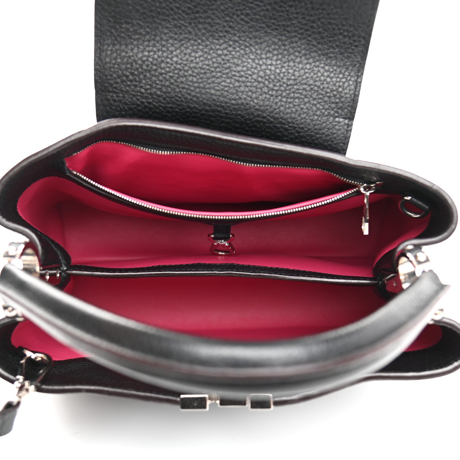 Louis Vuitton Taurillon Capucines PM Black 5 of 9