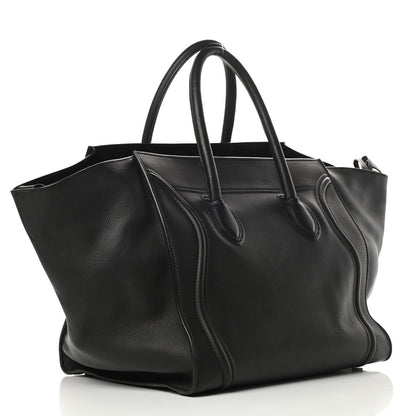 Celine Supple Calfskin Large Phantom Luggage Black 3 of 13