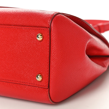 Dolce & Gabbana Dauphine Medium Miss Sicily Satchel Dark Red 9 of 10