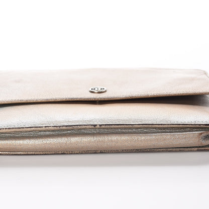 Chanel Metallic Goatskin Wallet On Chain WOC Gold 10 of 21
