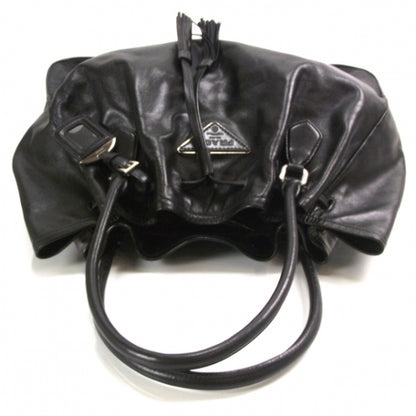 Prada Nappa Drawstring Tote Black 6 of 11