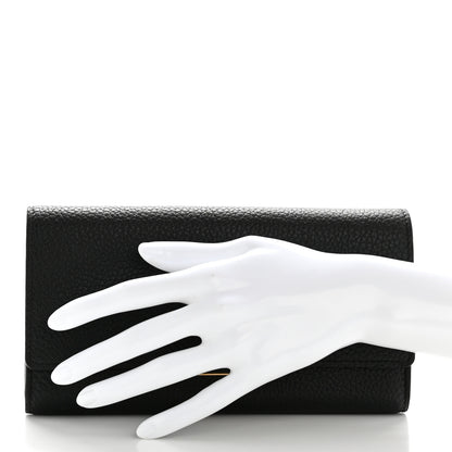 Louis Vuitton Taurillon Capucines Wallet Black 2 of 10