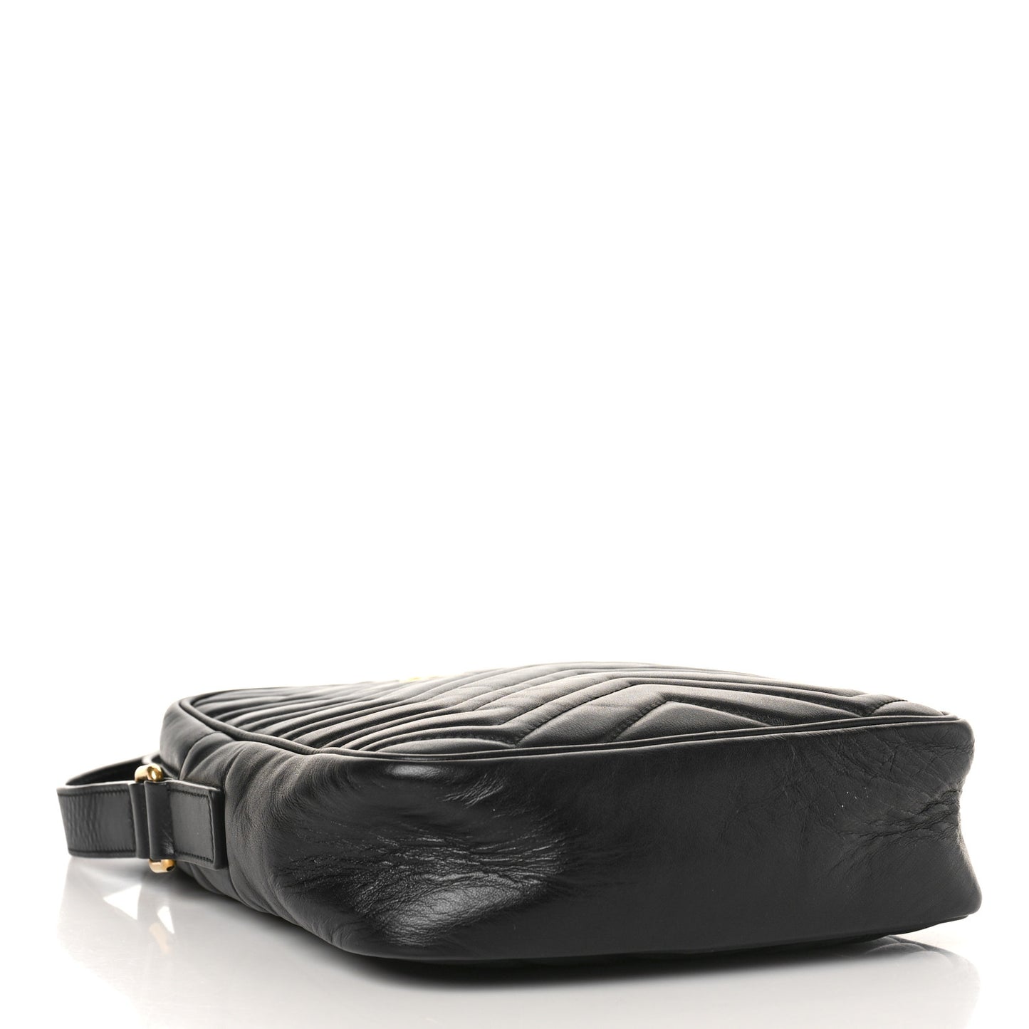 Calfskin Matelasse GG Marmont Travel Bag Black