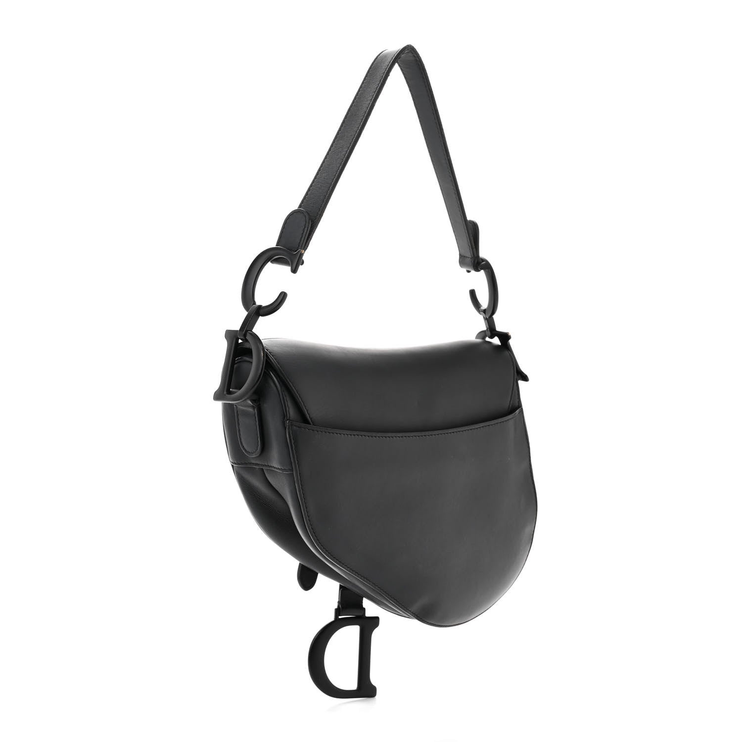 Christian Dior Ultra Matte Calfskin Saddle Bag Black 2 of 14