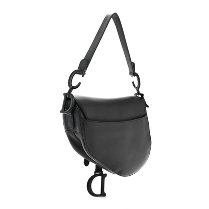 Christian Dior Ultra Matte Calfskin Saddle Bag Black 2 of 14