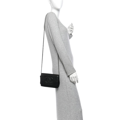 Chanel Lambskin Timeless CC Wallet On Chain WOC Black 2 of 14