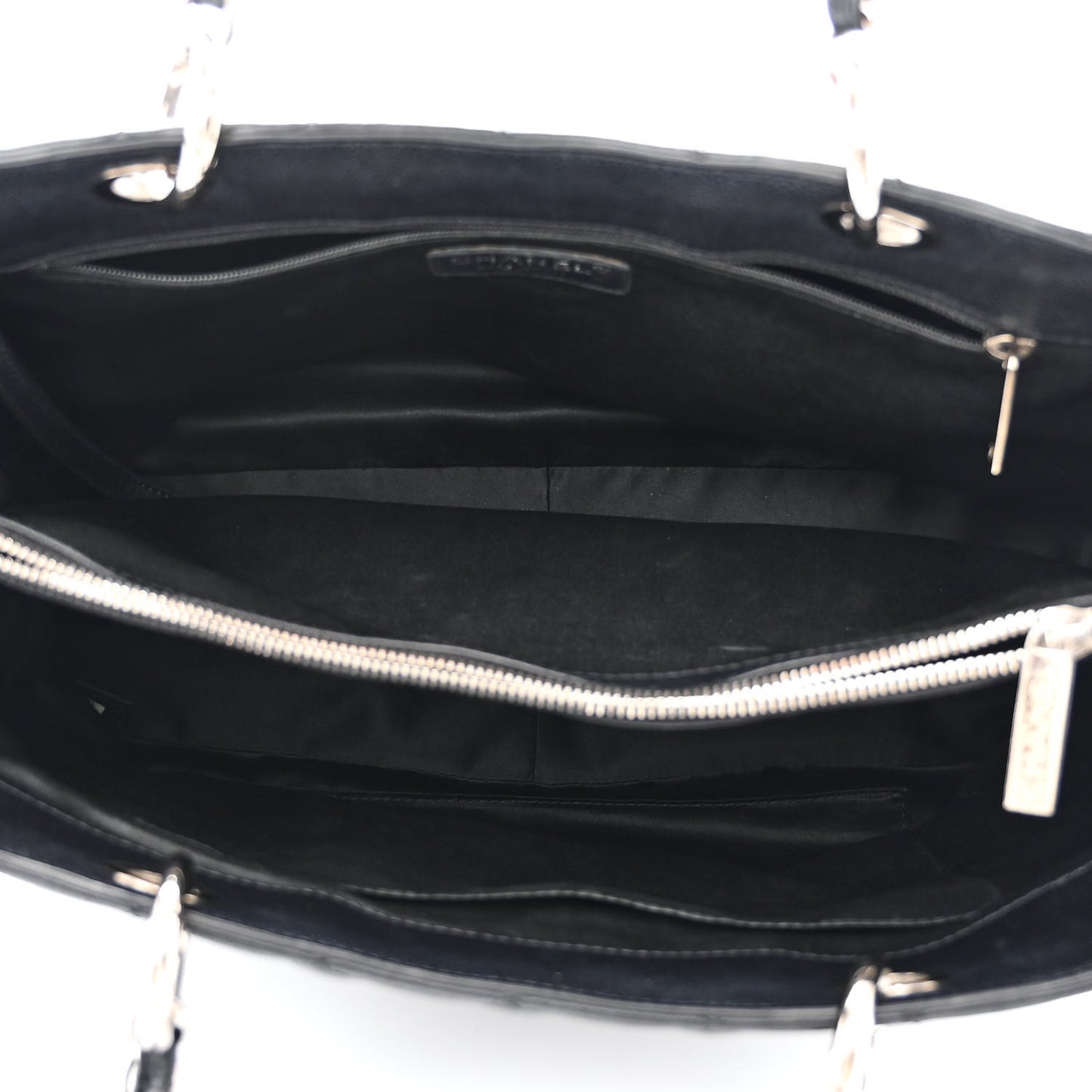 Caviar Quilted Grand Shopping Tote GST Black