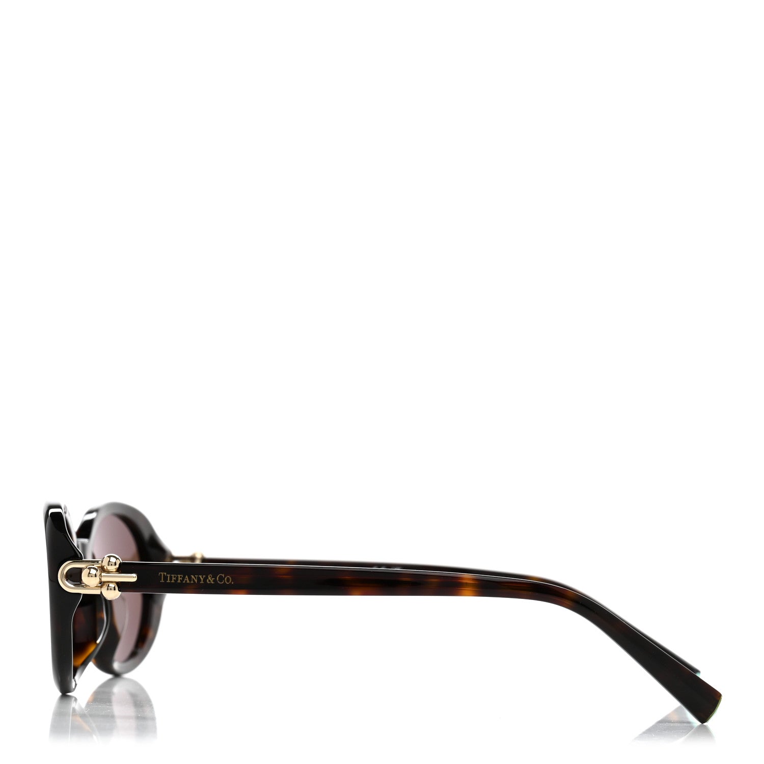 Tiffany Acetate Hardwear Oval Sunglasses TF4242D Tortoise Brown 3 of 8